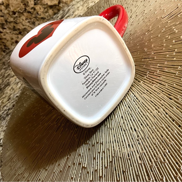 Disney Store Mickey Mouse Black Red Love Coffee Mug - Picture 6 of 6